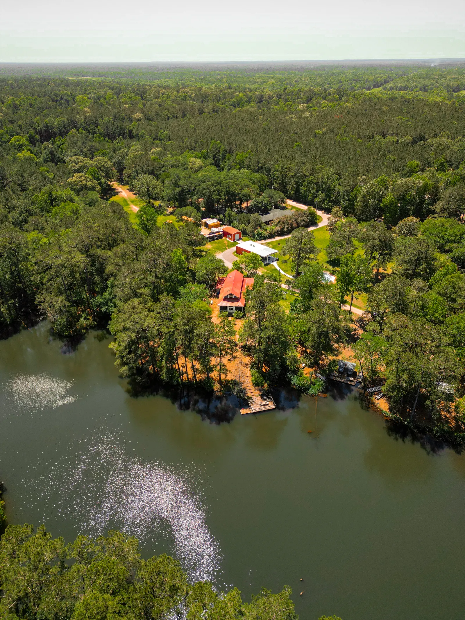 The lake from above